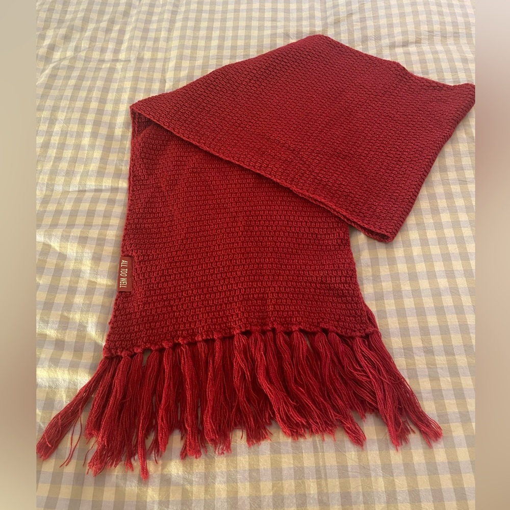 Original Taylor Swift All Too Well Red Scarf